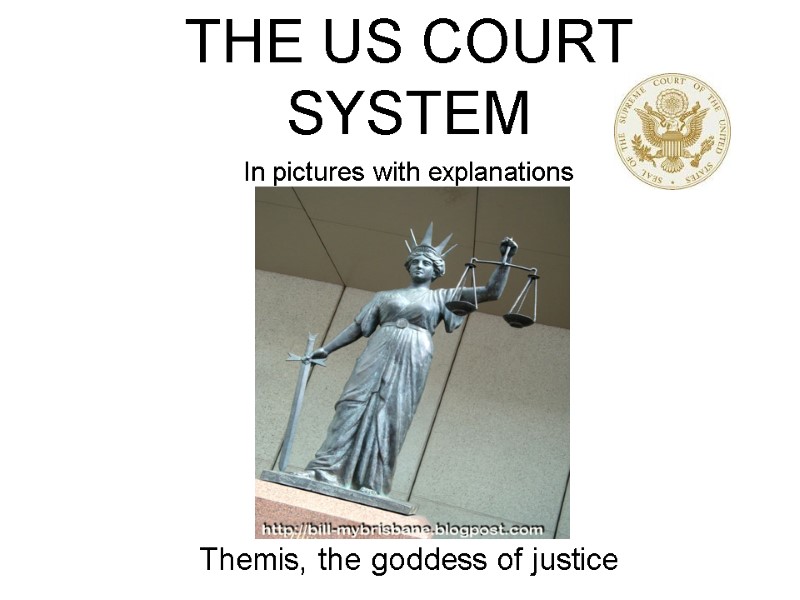 THE US COURT SYSTEM In pictures with explanations      